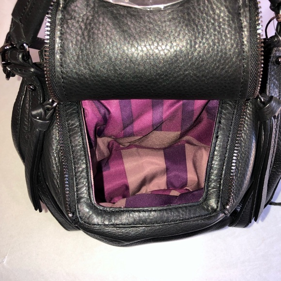 KOOBA Mini Jonnie Black Leather Crossbody Bag - Picture 6 of 8